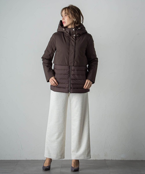 Viaggio Blu（ビアッジョブルー）の「ラメツイードジャージパンツ（その他パンツ・レディース・ネイビー/オフホワイト・M/S/L）」の9枚目の写真