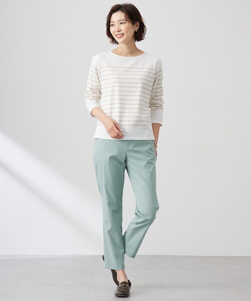 J.PRESS Ladies（J.プレス レディス）の「バスクボーダー カットソー（Tシャツ/カットソー・レディース・ネイビー系1/ベージュ系1/ピンク系1・SMALL）」の10枚目の写真