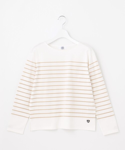 J.PRESS Ladies（J.プレス レディス）の「バスクボーダー カットソー（Tシャツ/カットソー・レディース・ネイビー系1/ベージュ系1/ピンク系1・SMALL）」の19枚目の写真