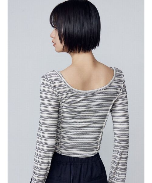 EMODA（エモダ）の「カットツインセット（Tシャツ/カットソー・レディース・ブラック/その他/グレー/その他1・FREE）」の7枚目の写真