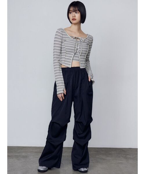 EMODA（エモダ）の「カットツインセット（Tシャツ/カットソー・レディース・ブラック/その他/グレー/その他1・FREE）」の9枚目の写真