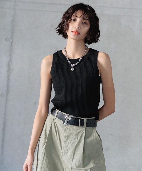 PAGEBOY(ページボーイ)の「【マシンウォッシャブル】アメスリショートタンク(タンクトップ・レディース・オフホワイト/オレンジ/ブラック・FREE)」の15枚目の写真