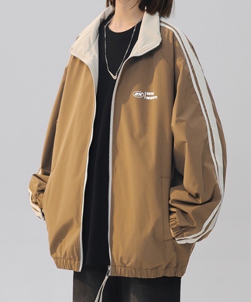 lilful(リルフル)の「リバーシブルスタンドジップラインナイロンブルゾン(ブルゾン・レディース・ブラック/ミント/パープル/ブラウン/グリーン・M/L)」の3枚目の写真