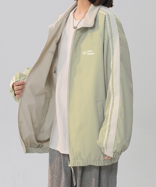 lilful(リルフル)の「リバーシブルスタンドジップラインナイロンブルゾン(ブルゾン・レディース・ブラック/ミント/パープル/ブラウン/グリーン・M/L)」の5枚目の写真