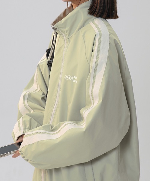 lilful(リルフル)の「リバーシブルスタンドジップラインナイロンブルゾン(ブルゾン・レディース・ブラック/ミント/パープル/ブラウン/グリーン・M/L)」の17枚目の写真