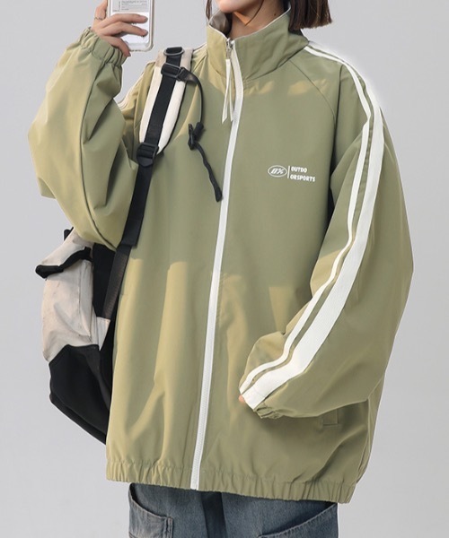 lilful(リルフル)の「リバーシブルスタンドジップラインナイロンブルゾン(ブルゾン・レディース・ブラック/ミント/パープル/ブラウン/グリーン・M/L)」の12枚目の写真