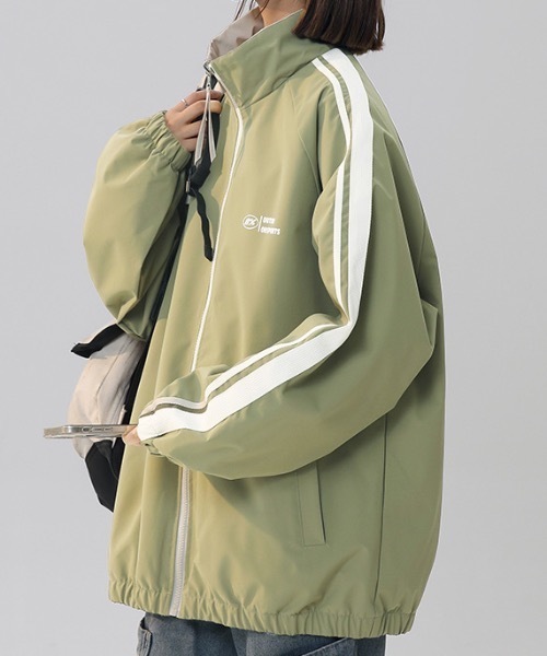 lilful(リルフル)の「リバーシブルスタンドジップラインナイロンブルゾン(ブルゾン・レディース・ブラック/ミント/パープル/ブラウン/グリーン・M/L)」の13枚目の写真