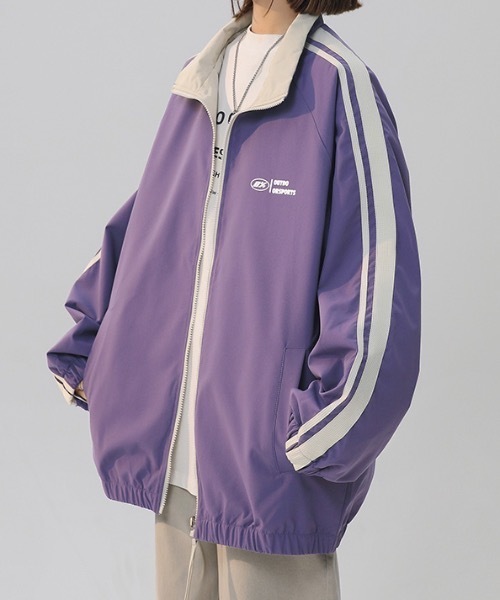 lilful(リルフル)の「リバーシブルスタンドジップラインナイロンブルゾン(ブルゾン・レディース・ブラック/ミント/パープル/ブラウン/グリーン・M/L)」の21枚目の写真