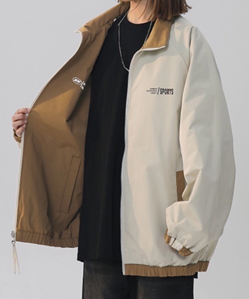 lilful(リルフル)の「リバーシブルスタンドジップラインナイロンブルゾン(ブルゾン・レディース・ブラック/ミント/パープル/ブラウン/グリーン・M/L)」の11枚目の写真