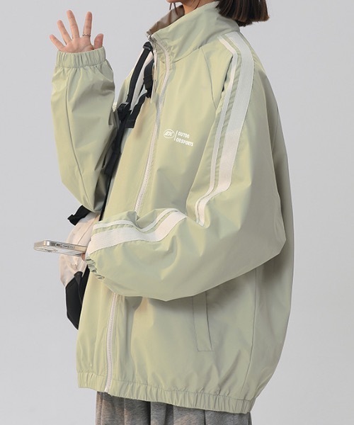 lilful(リルフル)の「リバーシブルスタンドジップラインナイロンブルゾン(ブルゾン・レディース・ブラック/ミント/パープル/ブラウン/グリーン・M/L)」の16枚目の写真