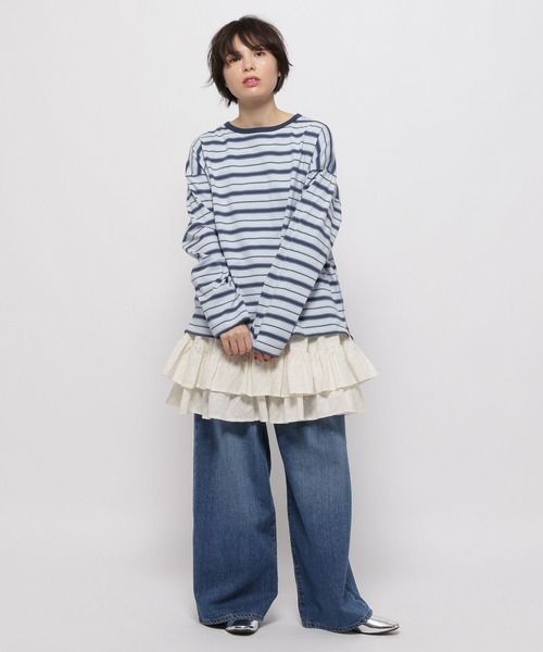 niko and...(ニコアンド)の「2WAY レースミニティアードスカート / ビスチェ(その他トップス・レディース・オフホワイト/チャコール・FREE)」の15枚目の写真