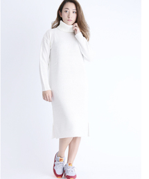 Denime | タートルネックニットワンピース(ワンピース)