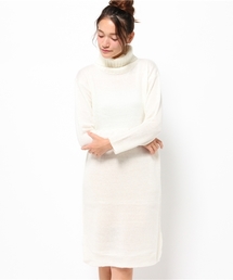 Denime | 24507 ﾀｰﾄﾙﾆｯﾄﾜﾝﾋﾟｰｽ(ワンピース)