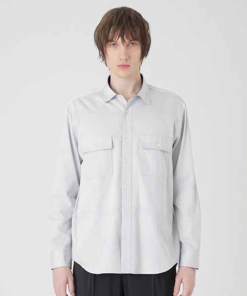 BLACK LABEL CRESTBRIDGE(ブラックレーベル・クレストブリッジ)の「デニムライクシャドーチェックシャツ(シャツ/ブラウス・メンズ・ホワイト系その他/ネイビー/ブルー系その他2・M/L/XL/S)」の1枚目の写真