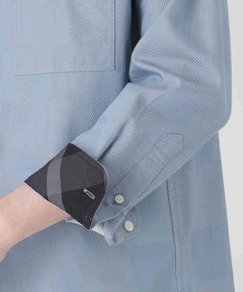 BLACK LABEL CRESTBRIDGE(ブラックレーベル・クレストブリッジ)の「デニムライクシャドーチェックシャツ(シャツ/ブラウス・メンズ・ホワイト系その他/ネイビー/ブルー系その他2・M/L/XL/S)」の12枚目の写真