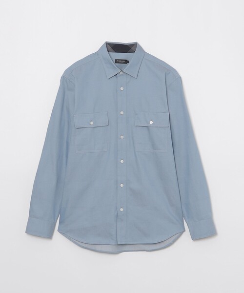 BLACK LABEL CRESTBRIDGE(ブラックレーベル・クレストブリッジ)の「デニムライクシャドーチェックシャツ(シャツ/ブラウス・メンズ・ホワイト系その他/ネイビー/ブルー系その他2・M/L/XL/S)」の13枚目の写真