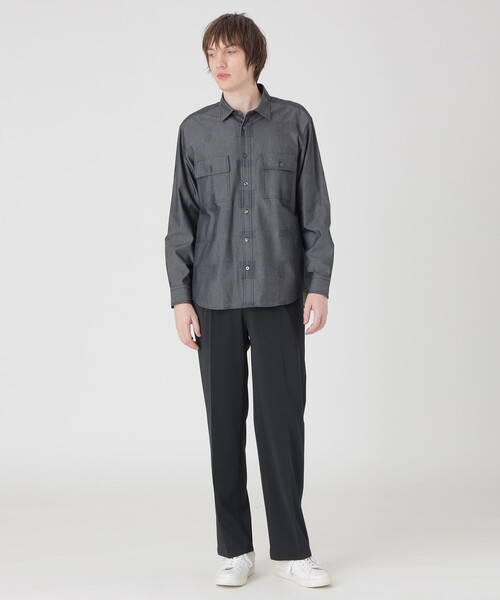 BLACK LABEL CRESTBRIDGE(ブラックレーベル・クレストブリッジ)の「デニムライクシャドーチェックシャツ(シャツ/ブラウス・メンズ・ホワイト系その他/ネイビー/ブルー系その他2・M/L/XL/S)」の14枚目の写真