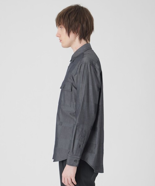 BLACK LABEL CRESTBRIDGE(ブラックレーベル・クレストブリッジ)の「デニムライクシャドーチェックシャツ(シャツ/ブラウス・メンズ・ホワイト系その他/ネイビー/ブルー系その他2・M/L/XL/S)」の15枚目の写真