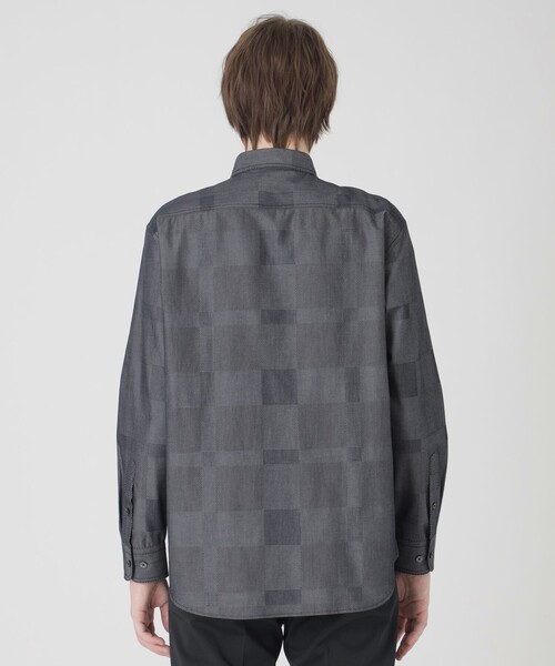 BLACK LABEL CRESTBRIDGE(ブラックレーベル・クレストブリッジ)の「デニムライクシャドーチェックシャツ(シャツ/ブラウス・メンズ・ホワイト系その他/ネイビー/ブルー系その他2・M/L/XL/S)」の16枚目の写真