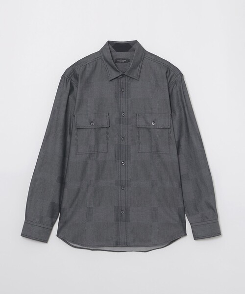 BLACK LABEL CRESTBRIDGE(ブラックレーベル・クレストブリッジ)の「デニムライクシャドーチェックシャツ(シャツ/ブラウス・メンズ・ホワイト系その他/ネイビー/ブルー系その他2・M/L/XL/S)」の18枚目の写真