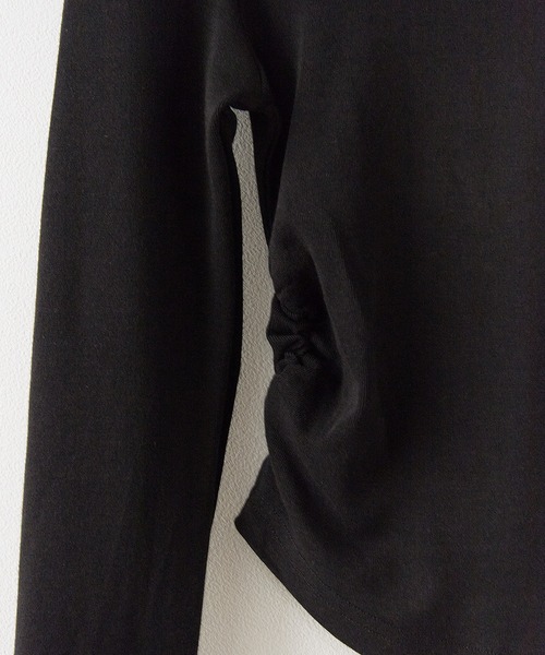 BLANK (ブランク)の「▲One Shoulder Gather Toops /ワンショルダーギャザートップス 夏物 夏服(Tシャツ/カットソー・レディース・ナチュラル/グレー/ブラック/ブラウン/ホワイト・FREE)」の7枚目の写真