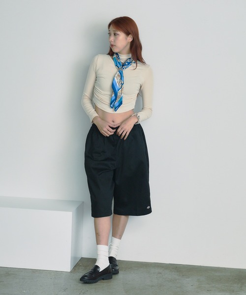 BLANK (ブランク)の「▲One Shoulder Gather Toops /ワンショルダーギャザートップス 夏物 夏服(Tシャツ/カットソー・レディース・ナチュラル/グレー/ブラック/ブラウン/ホワイト・FREE)」の16枚目の写真