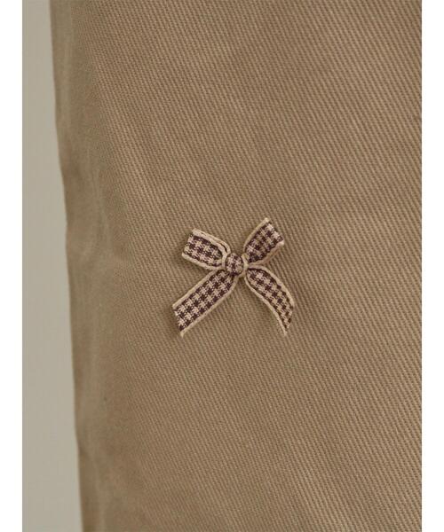 Samansa Mos2（サマンサ モスモス）の「リボンイージーパンツ（その他パンツ・レディース・チャコールグレー/オフホワイト/サックスブルー/ベージュ・F）」の8枚目の写真