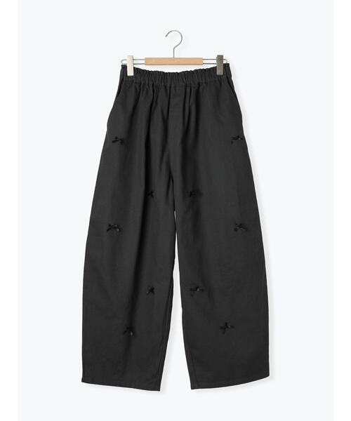 Samansa Mos2（サマンサ モスモス）の「リボンイージーパンツ（その他パンツ・レディース・チャコールグレー/オフホワイト/サックスブルー/ベージュ・F）」の11枚目の写真