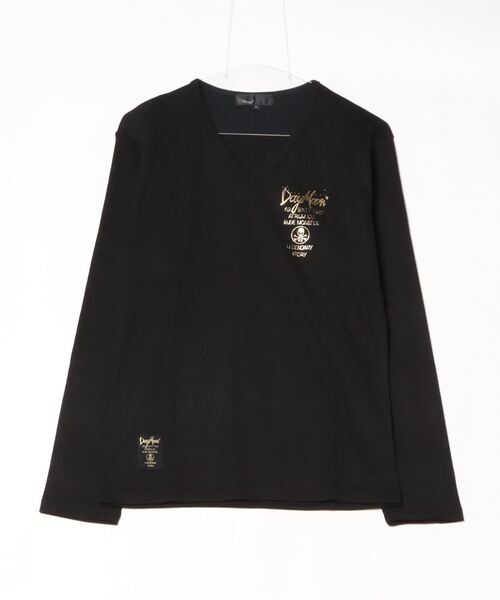 INNOCENT(イノセント)の「『Day Moon』バックプリントVネックL/S-T(Tシャツ/カットソー・メンズ・ブラック・LARGE/X-LARGE)」の7枚目の写真