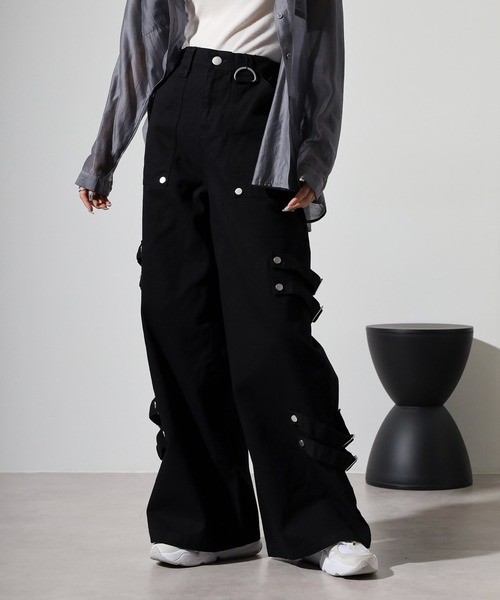 republic&coデニムパンツdenimpantウェア 207PA018-D15-BLACK-VR118616753