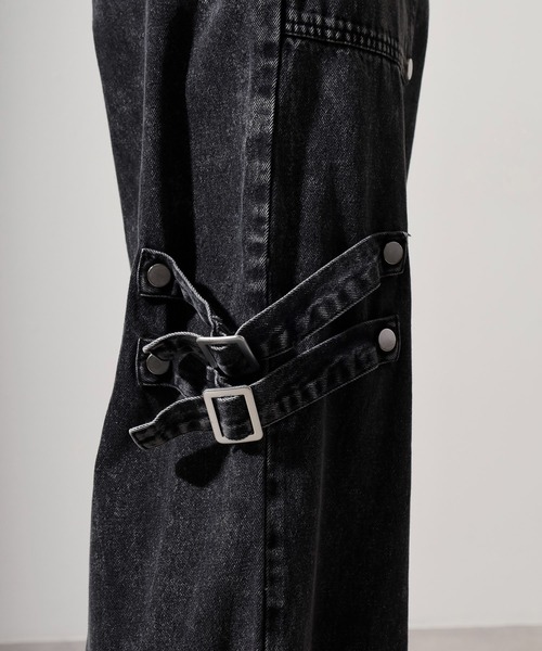 RE730(アールイーセブンサーティー)の「10oz belt design denim pants / ベルトデザイン デニムパンツ unisex(デニムパンツ・メンズ・グレー/ブラック・XL/L/M)」の8枚目の写真