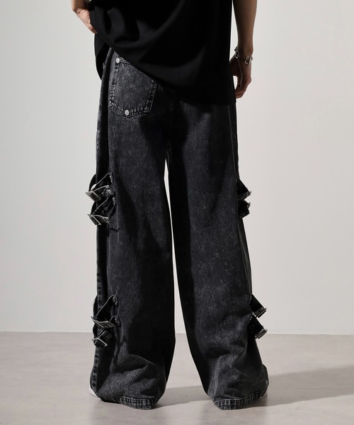 セール】10oz belt design denim pants / ベルトデザイン デニムパンツ