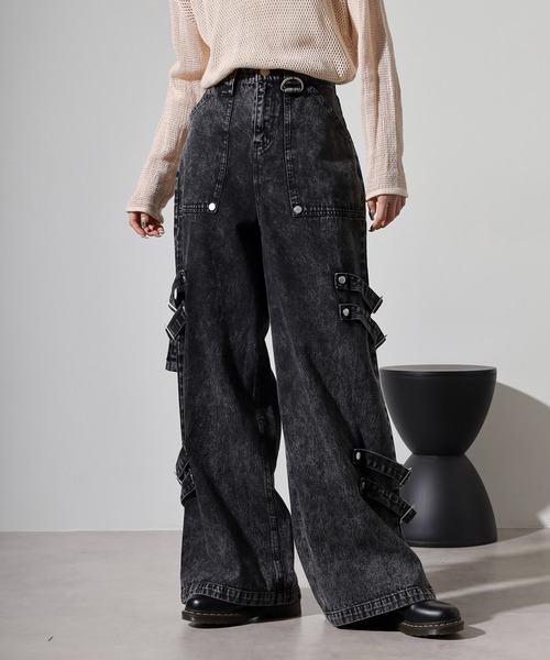 ArguE CulturE デニムパンツ ジーンズ ベルトデザイン レトロ org.jpg