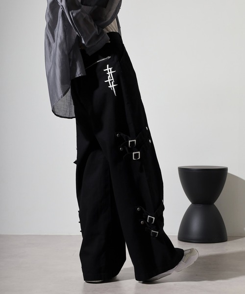 RE730(アールイーセブンサーティー)の「10oz belt design denim pants / ベルトデザイン デニムパンツ unisex(デニムパンツ・メンズ・グレー/ブラック・XL/L/M)」の13枚目の写真