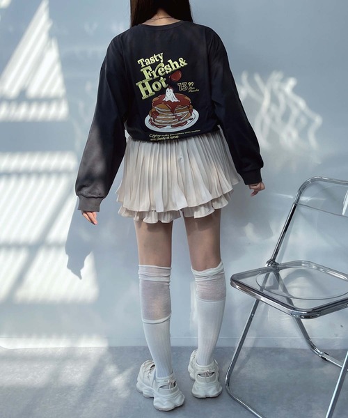 AS KNOW AS plus（アズノゥアズプラス）の「●プリーツフレアキュロット（その他パンツ・レディース・ブラック/アイボリー・FREE）」の13枚目の写真