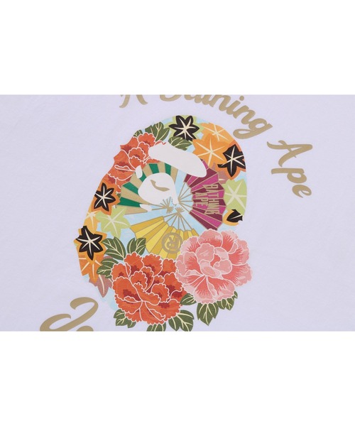 A BATHING APE(アベイシングエイプ)の「JAPANESE PEONY TEE(Tシャツ/カットソー・メンズ・ホワイト/ブラック・MEDIUM/SMALL/LARGE/XXX-LARGE/X-LARGE/XX-LARGE)」の3枚目の写真