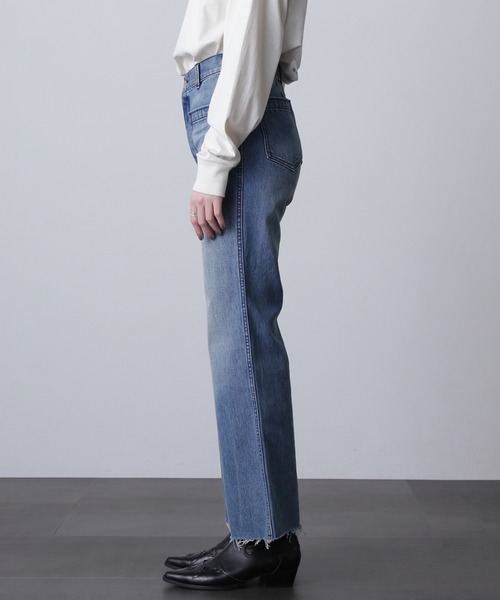 ROSE BUD(ローズバッド)の「(CREOLME)フレアデニムパンツ(デニムパンツ・レディース・ネイビー/ブルー/ブラック・S/M/L)」の13枚目の写真