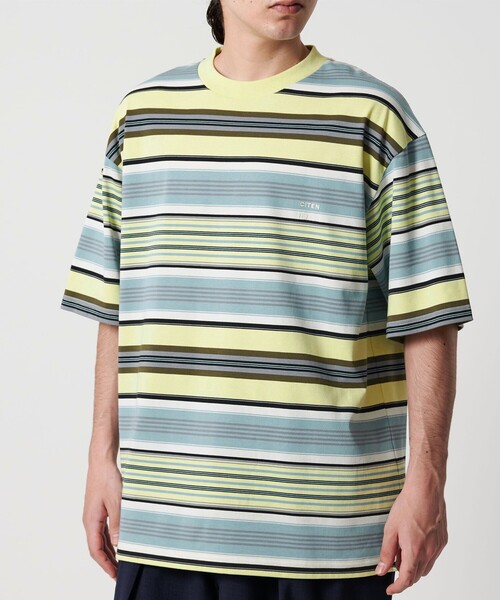 Cabana 新品 Sint Maarten サイドボーダー ロング Tシャツ Cabana 新品 Sint Maarten サイドボーダー ロング Tシャツ