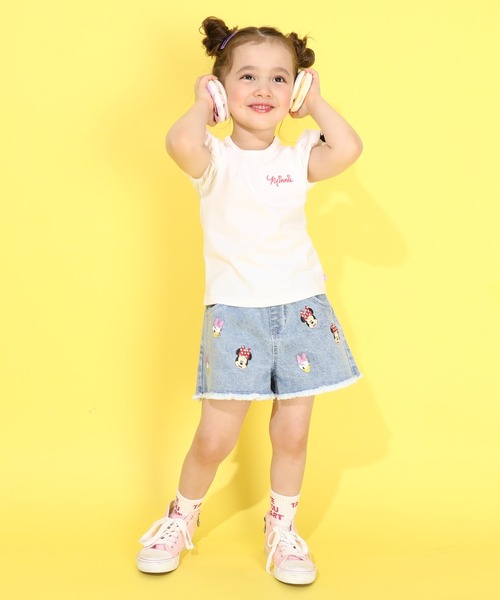 Disney（ディズニー）の「ディズニー ランダムキャラクターショートパンツ 0295K（デニムパンツ・キッズ・ライトブルー/オフホワイト/ライトインディゴブルー・110cm/100cm/120cm/90cm/130cm/140cm）」の8枚目の写真