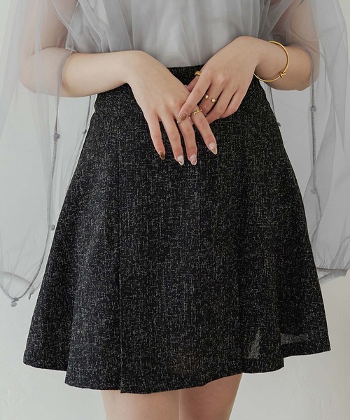 Ambre Neige(アンブルネージュ)の「tweed skirt pants / ツイードスカパン(スカート・レディース・アイボリー/ブラック・FREE)」の9枚目の写真