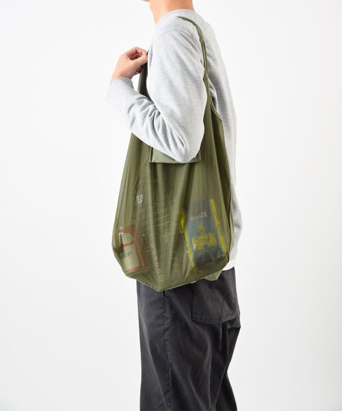 BRUNO（ブルーノ）の「ポケッタブルエコバッグM（トートバッグ・レディース・ブラック/カーキ/ピンク/グレー系その他・ﾌﾘ-）」の5枚目の写真