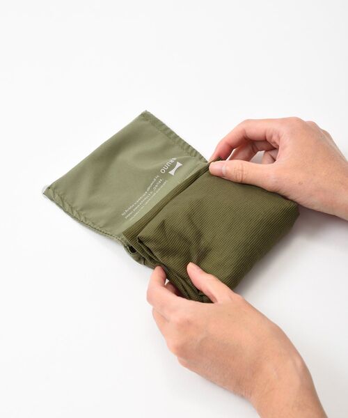 BRUNO（ブルーノ）の「ポケッタブルエコバッグM（トートバッグ・レディース・ブラック/カーキ/ピンク/グレー系その他・ﾌﾘ-）」の11枚目の写真