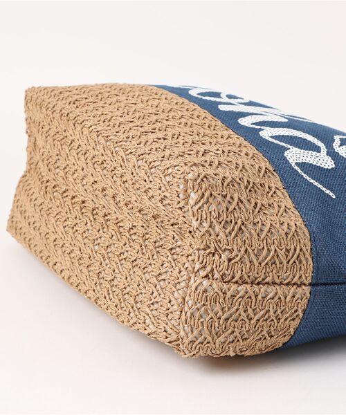 Kahiko(カヒコ)の「【Kahiko】ビーチスパントートバッグ(トートバッグ・レディース・ホワイト/ネイビー/ブルー・FREE)」の5枚目の写真