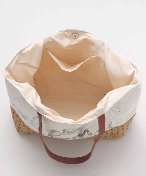 Kahiko(カヒコ)の「【Kahiko】ビーチスパントートバッグ(トートバッグ・レディース・ホワイト/ネイビー/ブルー・FREE)」の9枚目の写真