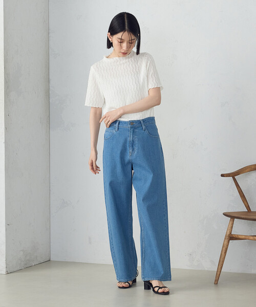 COMME CA ISM(コムサイズム)の「ボトルネックカットソー(Tシャツ/カットソー・レディース・ブラック/ホワイト・MEDIUM/LARGE)」の3枚目の写真