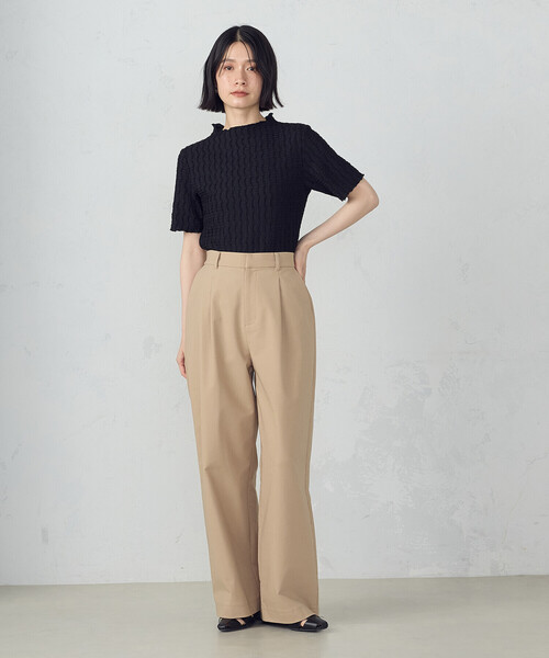 COMME CA ISM(コムサイズム)の「ボトルネックカットソー(Tシャツ/カットソー・レディース・ブラック/ホワイト・MEDIUM/LARGE)」の6枚目の写真