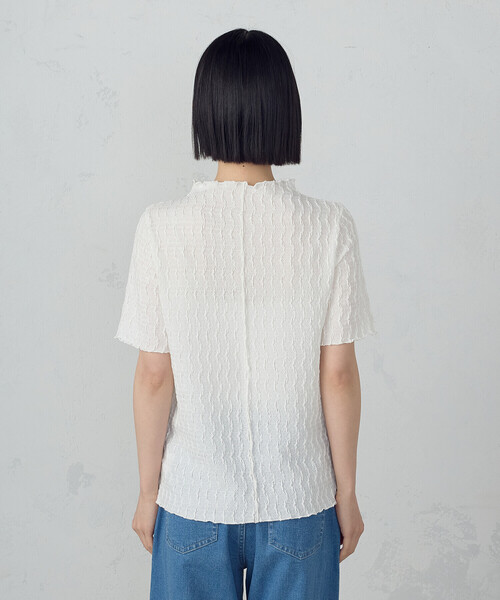 COMME CA ISM(コムサイズム)の「ボトルネックカットソー(Tシャツ/カットソー・レディース・ブラック/ホワイト・MEDIUM/LARGE)」の11枚目の写真