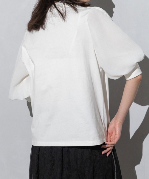 「MARECHAL TERRE」 半袖カットソー MEDIUM オフホワイト レディース MARECHAL TERRE 「MARECHAL TERRE」 半袖カットソー MEDIUM