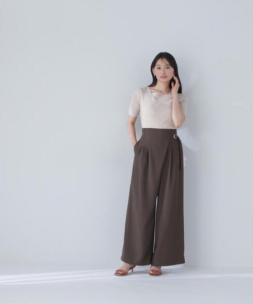 NATURAL BEAUTY BASIC アシンメトリータックパンツ 新品 アシメタックパンツ | NATURAL BEAUTY BASIC（ナチュラル