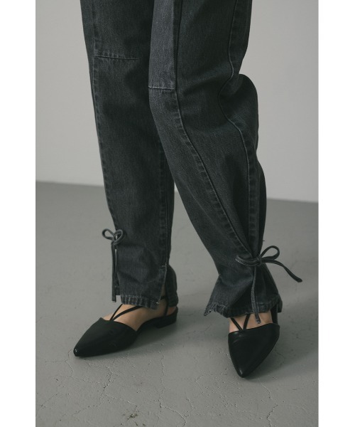 STYLEMIXER（スタイルミキサー）の「ヘムリボンデザインデニム（デニムパンツ・レディース・グレー/インディゴブルー・X-SMALL/SMALL/MEDIUM）」の11枚目の写真